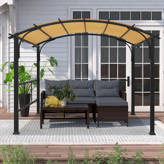 HeritagePatios Heritage Patios 120'' D Aluminum Tan Cover Retractable ...